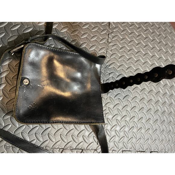 Patricia Nash Coin Venezia Crossbody Black Leather Bag Purse - Picture 6 of 11